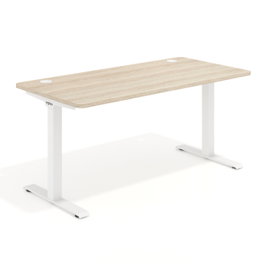 office desk white flax oak white frame 1