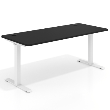 office desk white pure black white frame 1