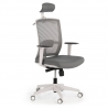 Akira white ergonomic office chair, synchro mechanism