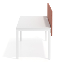 Acoustic desk screen Sileo XL, upholstered in PET fabric