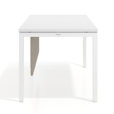 desk dividers beige aluminium frame 2