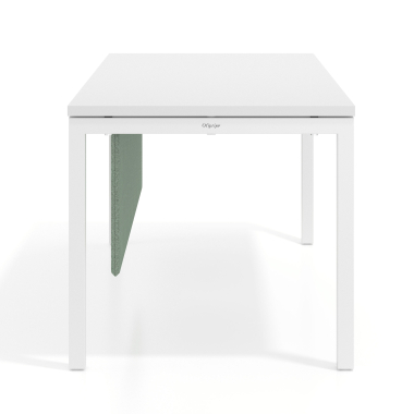 desk dividers green aluminium frame 2