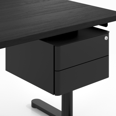 desk drawer unit filing cabinet black echo 1