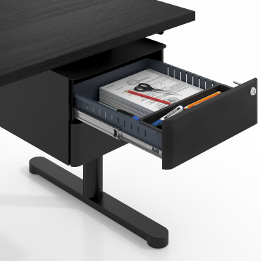 desk drawer unit filing cabinet black echo 3