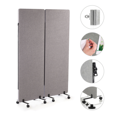 desk dividers gray fold 3