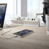 Desktop power module Powerhub with 2 sockets, USB, HDMI and RJ45