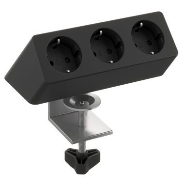 Three power outlets always within reach
