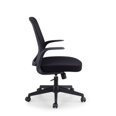 swivel chair black mesh backrest mesh fixed armrests 4