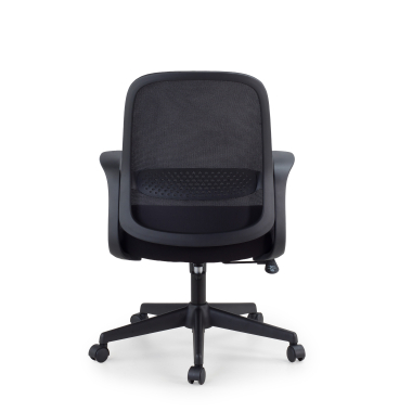 swivel chair black mesh backrest mesh fixed armrests 7