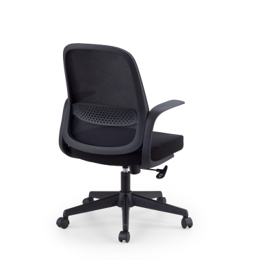 swivel chair black mesh backrest mesh fixed armrests 5