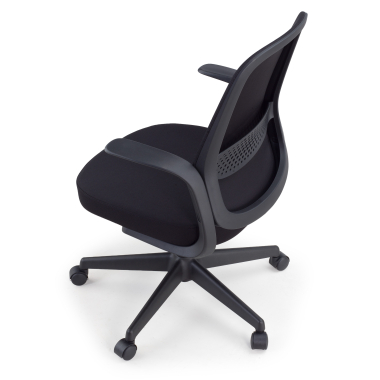 swivel chair black mesh backrest mesh fixed armrests 9