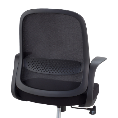swivel chair black mesh backrest mesh fixed armrests 6