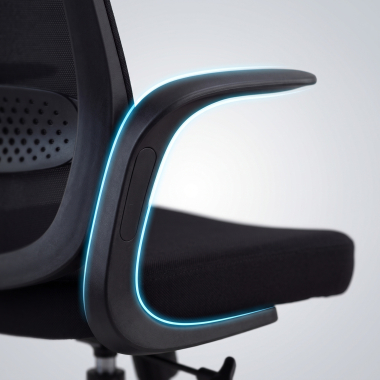 swivel chair black mesh backrest mesh fixed armrests 10