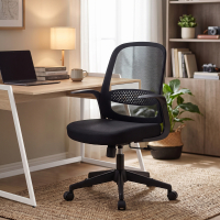 Swivel office chair Valentina with mesh backrest