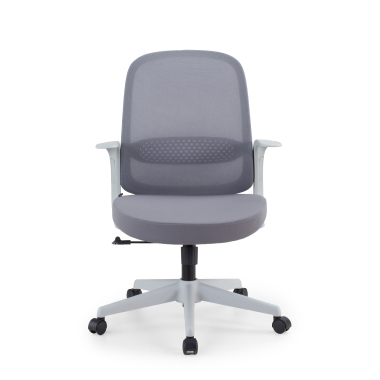 swivel chair gray mesh backrest mesh fixed armrests 3