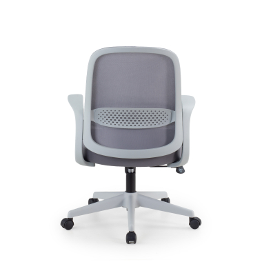 swivel chair gray mesh backrest mesh fixed armrests 6