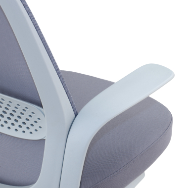 swivel chair gray mesh backrest mesh fixed armrests 8