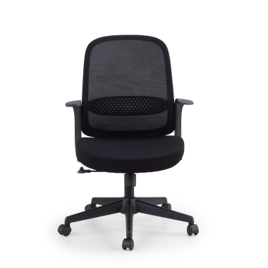 swivel chair black mesh backrest mesh fixed armrests 3