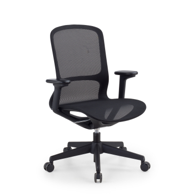 designer office chair black muse mesh 3d adjustable armrests 1