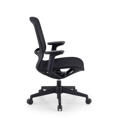 designer office chair black muse mesh 3d adjustable armrests 4