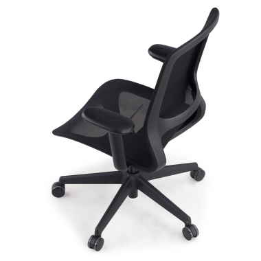 designer office chair black muse mesh 3d adjustable armrests 8
