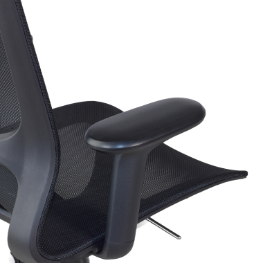 designer office chair black muse mesh 3d adjustable armrests 5