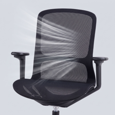 designer office chair black muse mesh 3d adjustable armrests 10