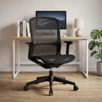Designer office chair Muse with a modern look, 3D armrests and ergonomic backrest