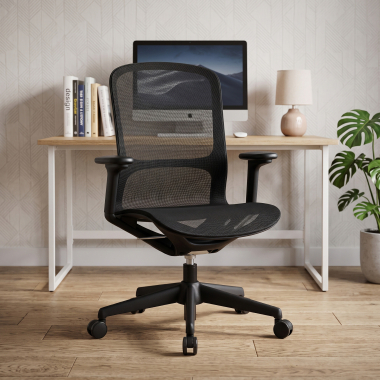 designer office chair black muse mesh 3d adjustable armrests 2