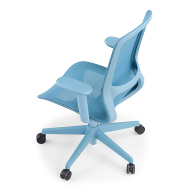 designer office chair blue muse mesh 3d adjustable armrests 8