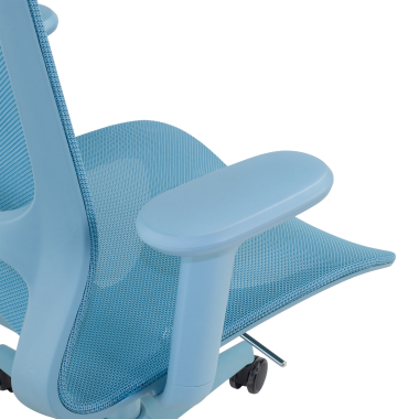 designer office chair blue muse mesh 3d adjustable armrests 6