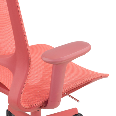 designer office chair red muse mesh 3d adjustable armrests 7