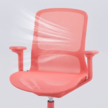 designer office chair red muse mesh 3d adjustable armrests 11