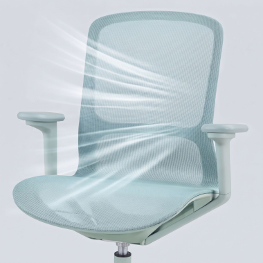 designer office chair green muse mesh 3d adjustable armrests 10