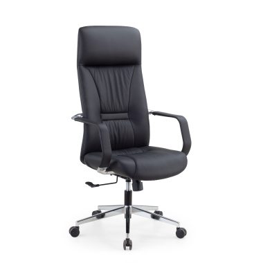 executive chair black armani natural skin fixed armrests 1