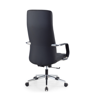executive chair black armani natural skin fixed armrests 8