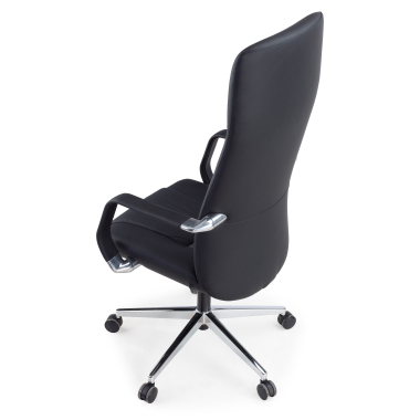 executive chair black armani natural skin fixed armrests 9