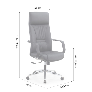 executive chair brown armani natural skin fixed armrests 13
