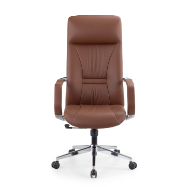 executive chair brown armani natural skin fixed armrests 3