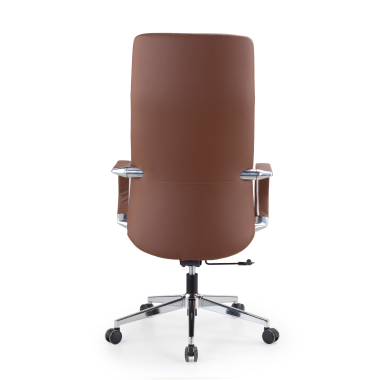 executive chair brown armani natural skin fixed armrests 7