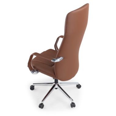 executive chair brown armani natural skin fixed armrests 9