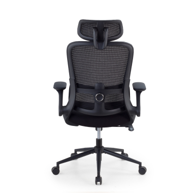 ergonomic chair black dexter mesh flip up armrests lumbar support headrest 7