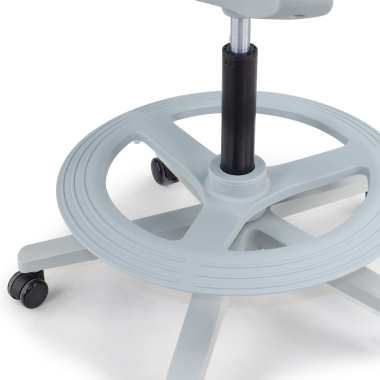 office stool gray dorian mesh fixed armrests 10