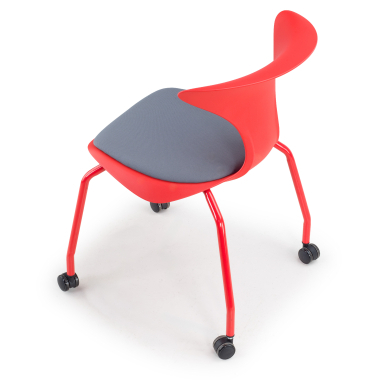 chair with writing tablet red chair with casters plastic no armrests 9
