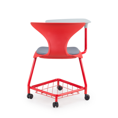 chair with writing tablet red with writing tablet casters plastic no armrests 8