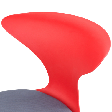 chair with writing tablet red sled base frame plastic no armrests 6