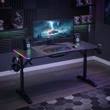 gaming desk black voltage 2