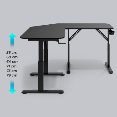 gaming desk black volcano 8