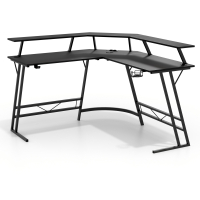 L-shaped gaming desk...