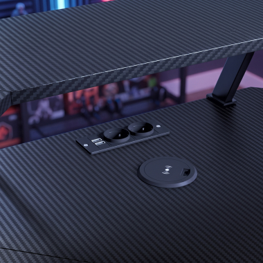 gaming desk black kratos 10